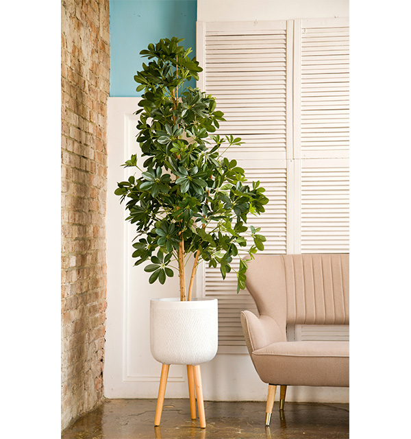 Кашпо Лотус с Подставкой слоновая кость_