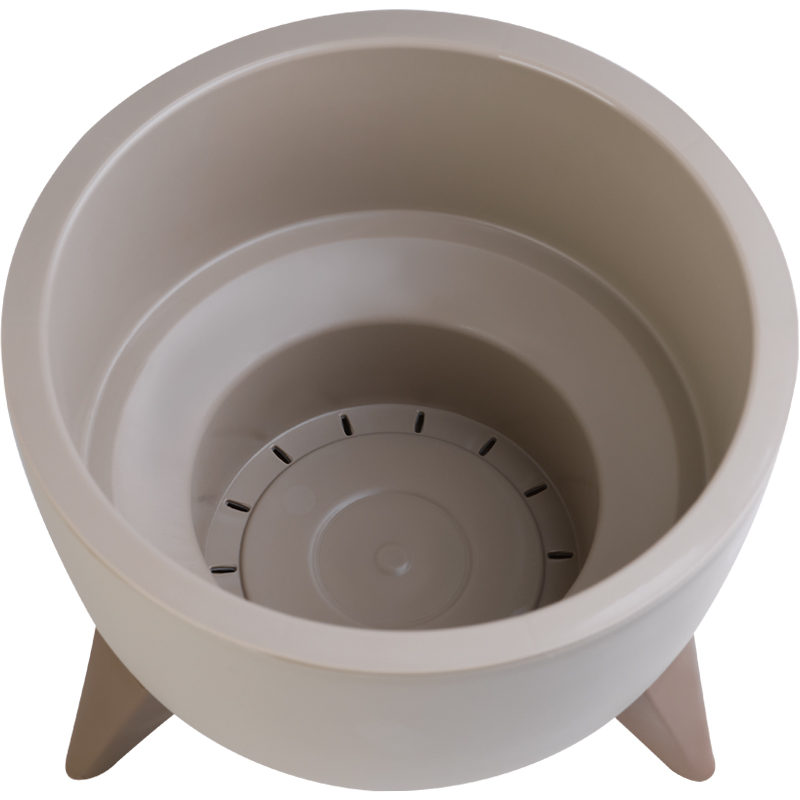 Кашпо Чаша на ножках (Кремовый)_