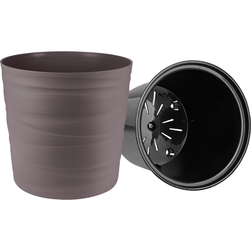 Кашпо Урбан низкое (мокко)_