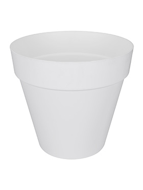 Кашпо Loft urban white round