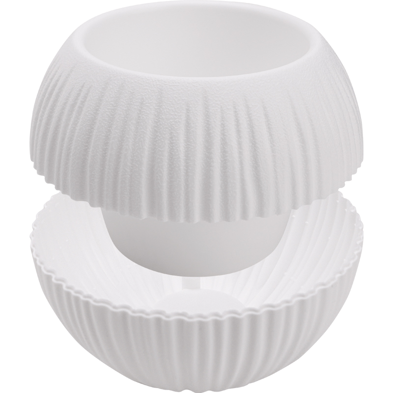 Кашпо Шар (белое)_