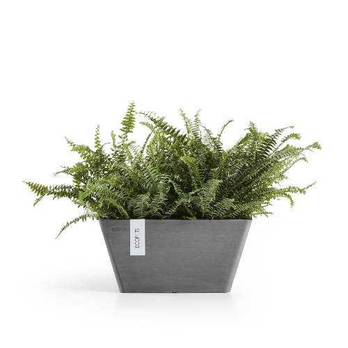 Кашпо Экопотс Берлин (3шт) серый на подставке_1