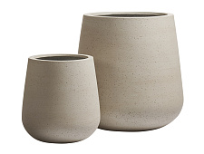 Кашпо Эрго Файн Рок Дизайн-чаша Белый песок 