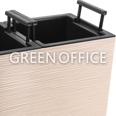 Кашпо Балкони трио ребристый (пудра) - Фото 3