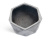 Кашпо ERGO Rombo низкая чаша многогранник состаренное серебро - Фото 4