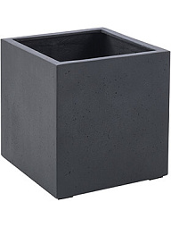 Кашпо Grigio cube anthracite-concrete