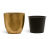 Кашпо Эффектори Металл округлый конус сусальное золото - Фото 2