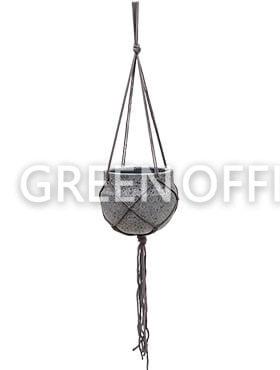 Подвесное кашпо Stone (hanging) hans laterite grey