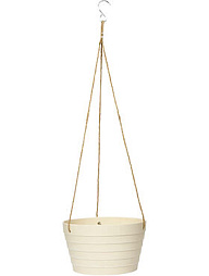 Подвесное кашпо Fibrics bamboo hanging basket rib white (per 12 pcs.)