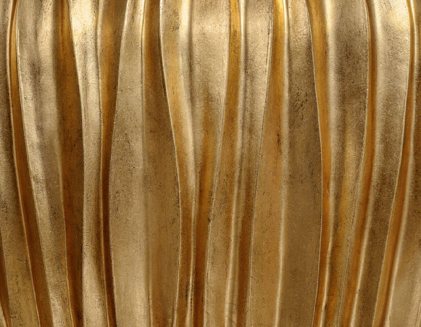 Кашпо Эффектори Металл Чаша Дизайн Вейв Сусальное золото_5