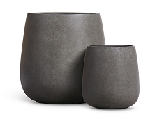 Кашпо Эффектори Бетон Дизайн -Чаша Тёмно-серый бетон