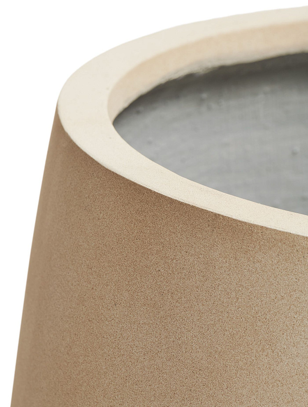 Кашпо Эрго Файн Рок Чаша Коун Белый камень_11