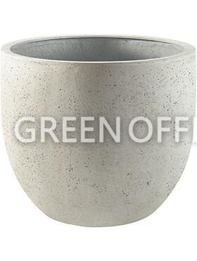 Кашпо Grigio new egg pot antique white-concrete