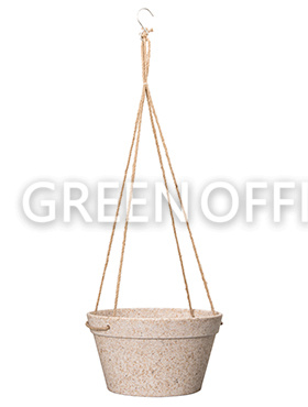 Подвесное кашпо Fibrics bamboo hanging basket sand (per 12 pcs.)