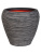 Кашпо Capi nature rib nl vase taper round anthracite - Фото 1