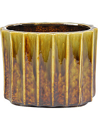 Кашпо Indoor pottery pot leoni yellow