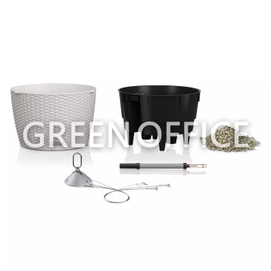 Кашпо Lechuza Nido Cottage большой (светло-серый) - Фото 3