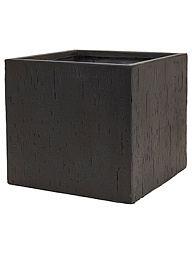 Кашпо Raindrop cube black