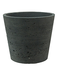 Кашпо Rough mini bucket black washed