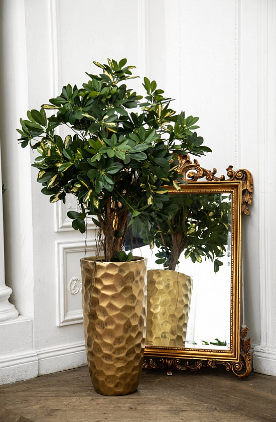 Кашпо Мозаик Ваза золотое_4