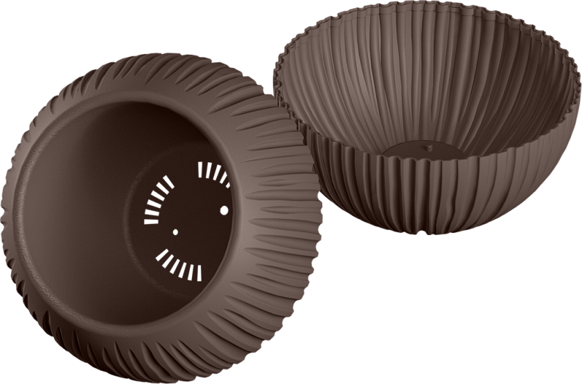 Кашпо Шар (коричневый)_1