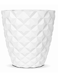 Кашпо Capi lux heraldry vase taper round white