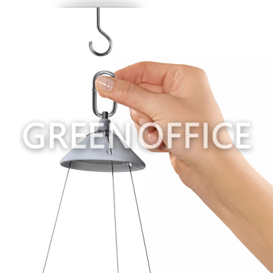 Кашпо Lechuza Nido Cottage большой (гранит) - Фото 4