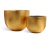 Кашпо EFFECTORY METALL низкая конус-чаша сусальное золото - Фото 1
