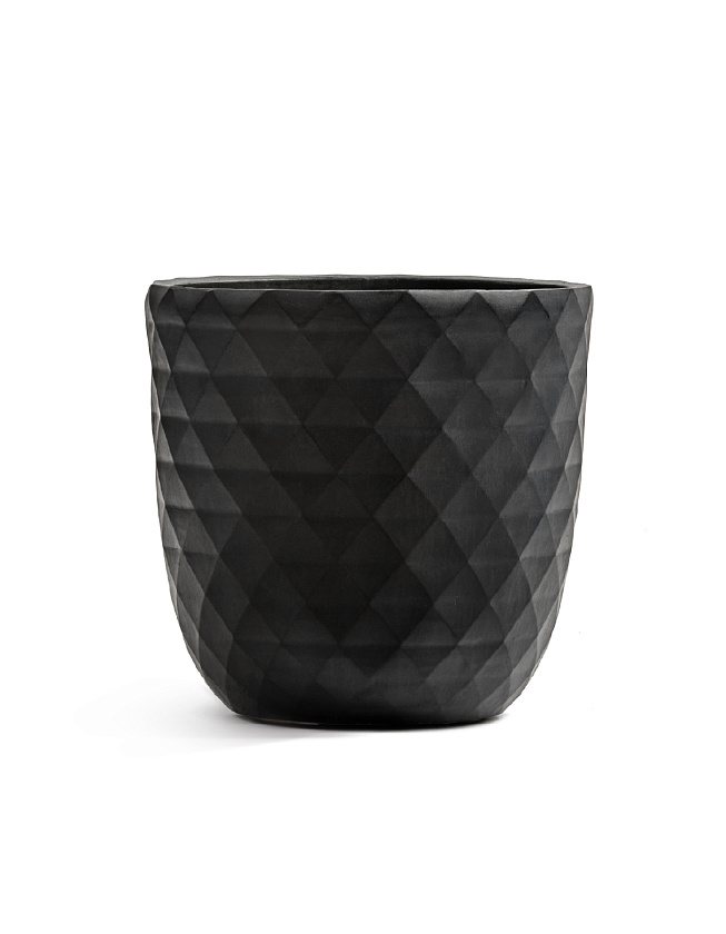 Кашпо Эрго Даймонд чаша-конус антрацит_