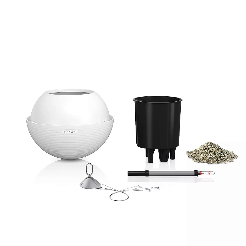 Кашпо Лечуза Бола Колор подвесное (серый)_1