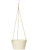 Подвесное кашпо Fibrics bamboo hanging basket rib white (per 12 pcs.) - Фото 1