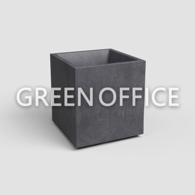 Кашпо Артевази Сидней куб антрацит - Фото 1