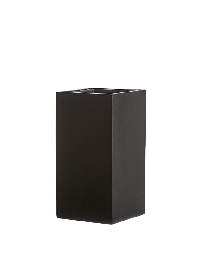 Кашпо Эффектори Блэк Стоун Высокий куб Антрацит_1