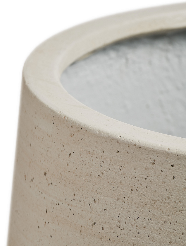 Кашпо Эрго Файн Рок Дизайн-чаша Белый песок_5