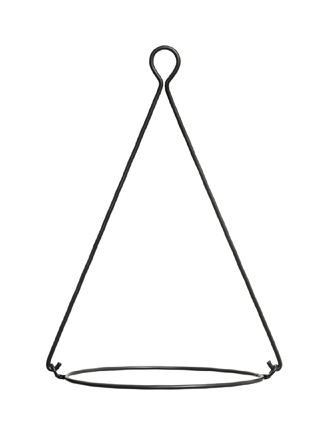 Кашпо Эффектори Бетон Полусфера подвесная Белый песок_4