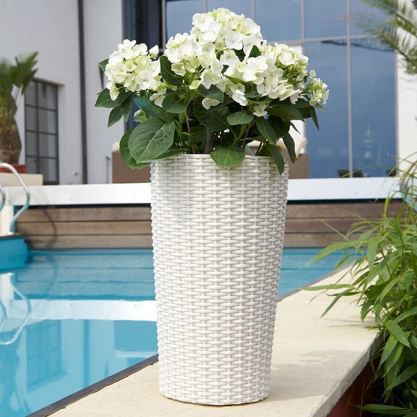 Кашпо Лечуза Цилиндро Коттадж (белый)_5