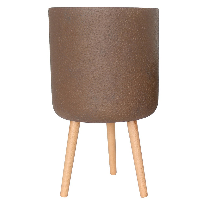 Кашпо Урбан Круглое с подставкой кофе_1