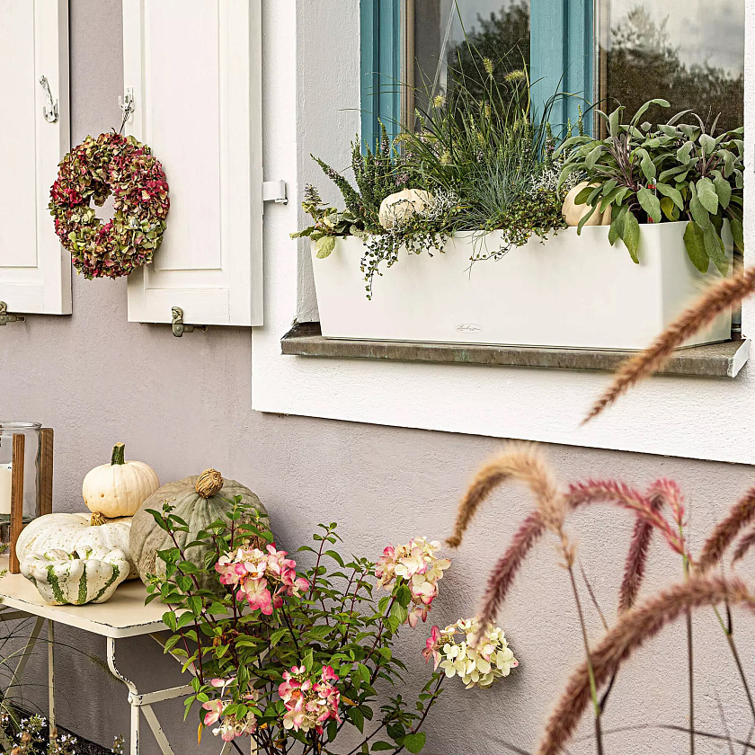 Кашпо Лечуза Балконера Колор 100 (серый)_1