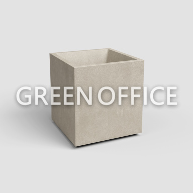 Кашпо Артевази Сидней куб кремовый - Фото 1