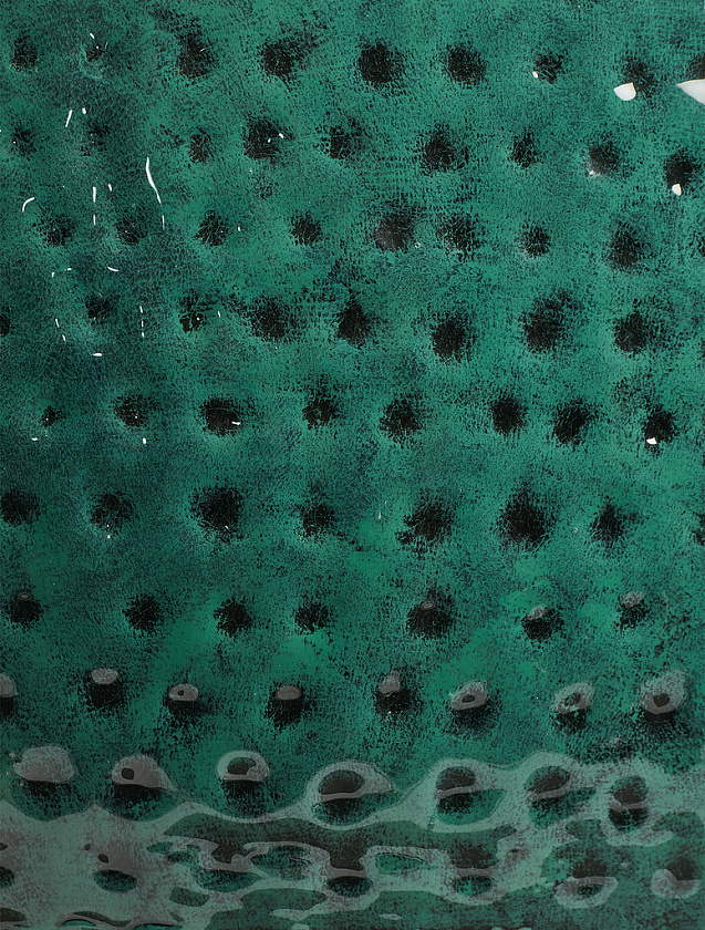 Кашпо Эффектори Рон Чаша Классик Зелёно-голубой Нефрит (эмаль)_5