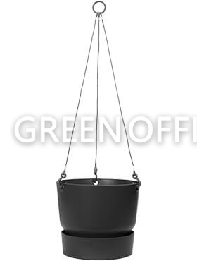 Подвесное кашпо Greenville living black hanging basket