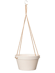 Подвесное кашпо Fibrics bamboo hanging basket white (per 6 pcs.)