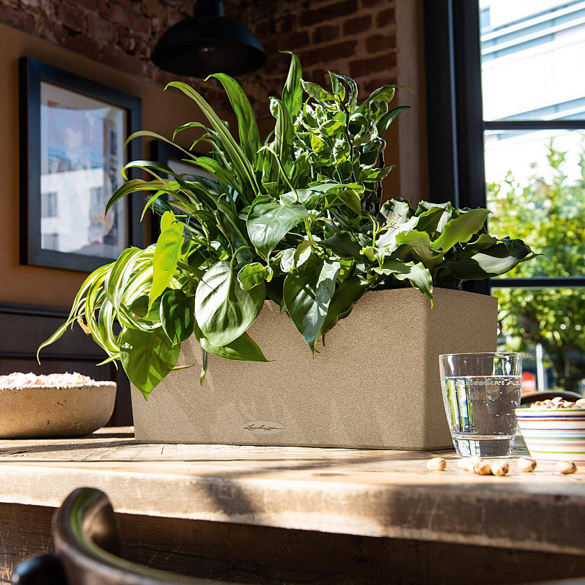 Кашпо Лечуза Балконера Стоун 50 (светло-бежевый)_2