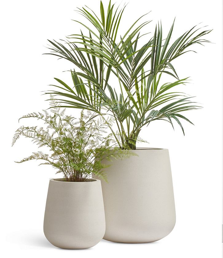 Кашпо Эрго Файн Рок Дизайн-чаша Белый камень_6