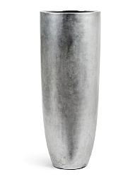 Кашпо Эффектори металл высокий гигант конус серебро