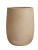 Кашпо Эрго Файн Рок Высокая округлая чаша Песок теплый беж - Фото 2