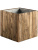Кашпо Marrone cube dark flame wood - Фото 1