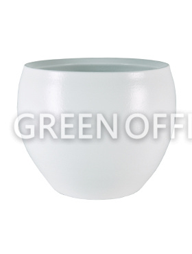Кашпо Indoor pottery pot cresta pure white - Фото 1