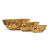 Кашпо Effectory Metal Высокая лодка Design Сrumple Сусальное золото - Фото 1