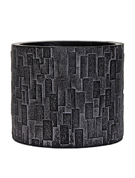 Кашпо Capi nature stone vase cylinder iii black